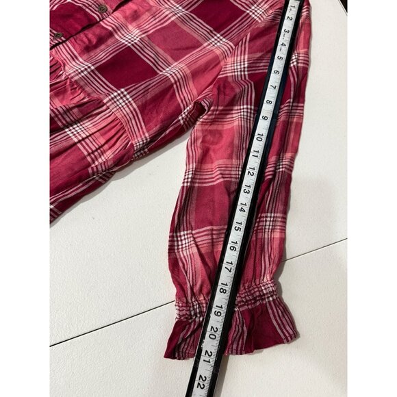 Matilda Jane Plaid Babydoll Dress Small NWT –Cranberry Check, Dot Collar, Ruffle - Picture 9 of 9